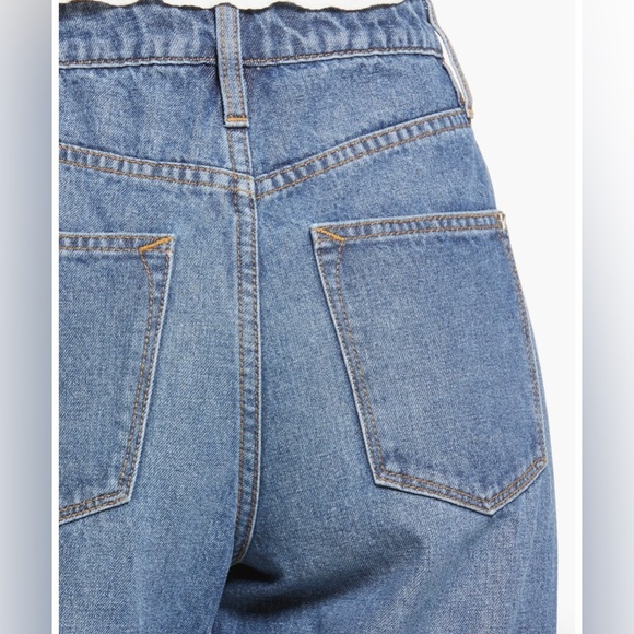 NEW VIGOSS- Ripped Super High Waist Tapered Jeans - Picture 3 of 7